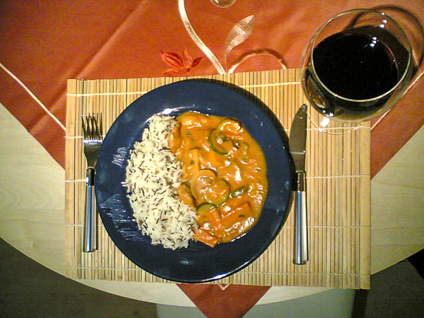 Indischen Hähnchencurry