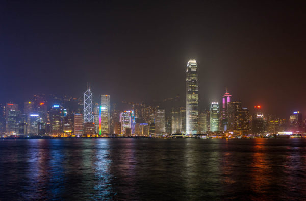 Hongkong, Nacht, Skyline