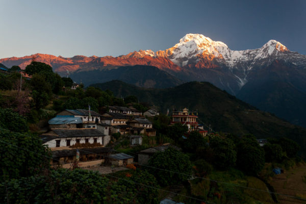 Ghandruk, Annapurna, Nepal, Himalaya, Sonnenaufgang