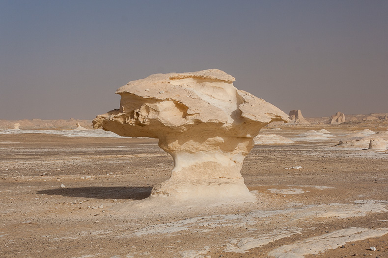 Gesteinsform in der Weißen Wüste