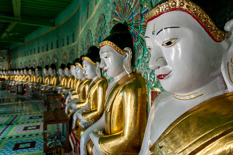 43 Buddhas, U Min Thonze, Mandalay, Myanmar, Burma