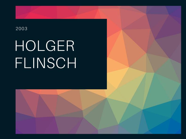 Holger Flinsch, Blog Challenge