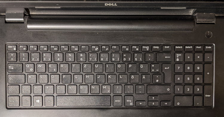 Dell Inspiron 5748, Tastatur ausbauen, Anleitung
