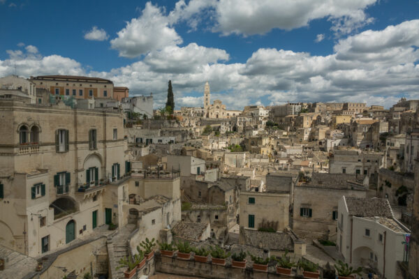 Blick auf die Altstadt von Matera