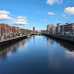 Blick auf die Liffey von einer der vielen Brücken
