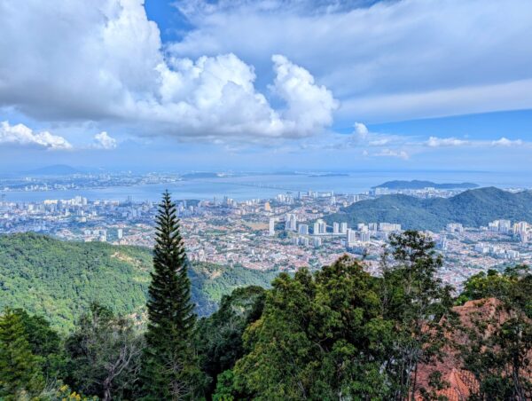 Blick vom Penang Hill auf Georgetown