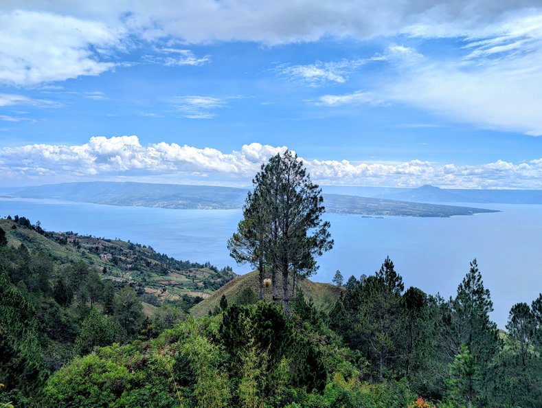 Blick auf die Insel Samosir