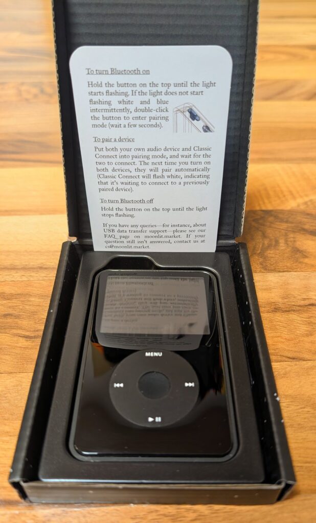 iPod classic 5. Generation mit Classic Connect 2 - in der Verpackung